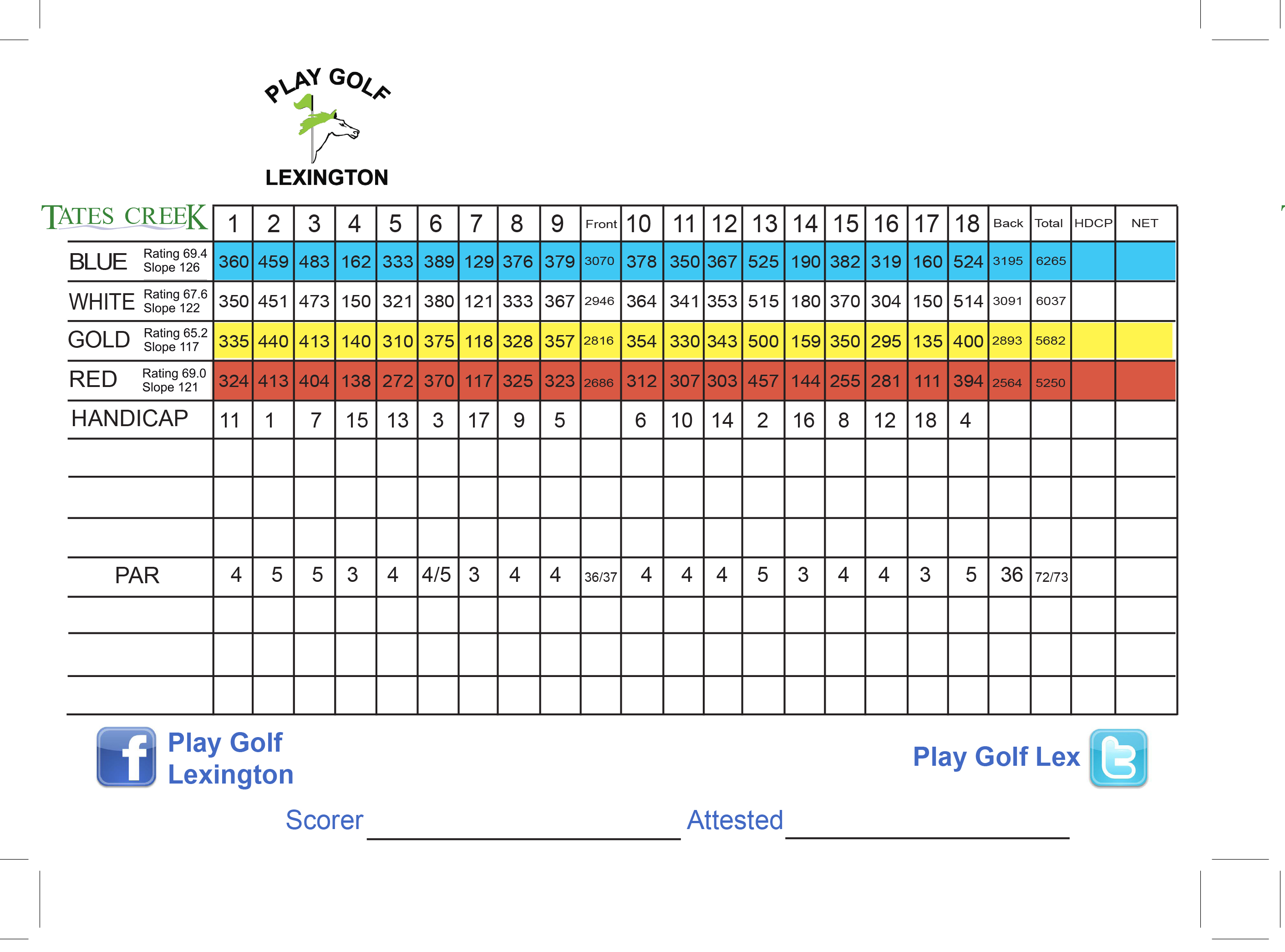 Tates Creek Golf Course City of Lexington